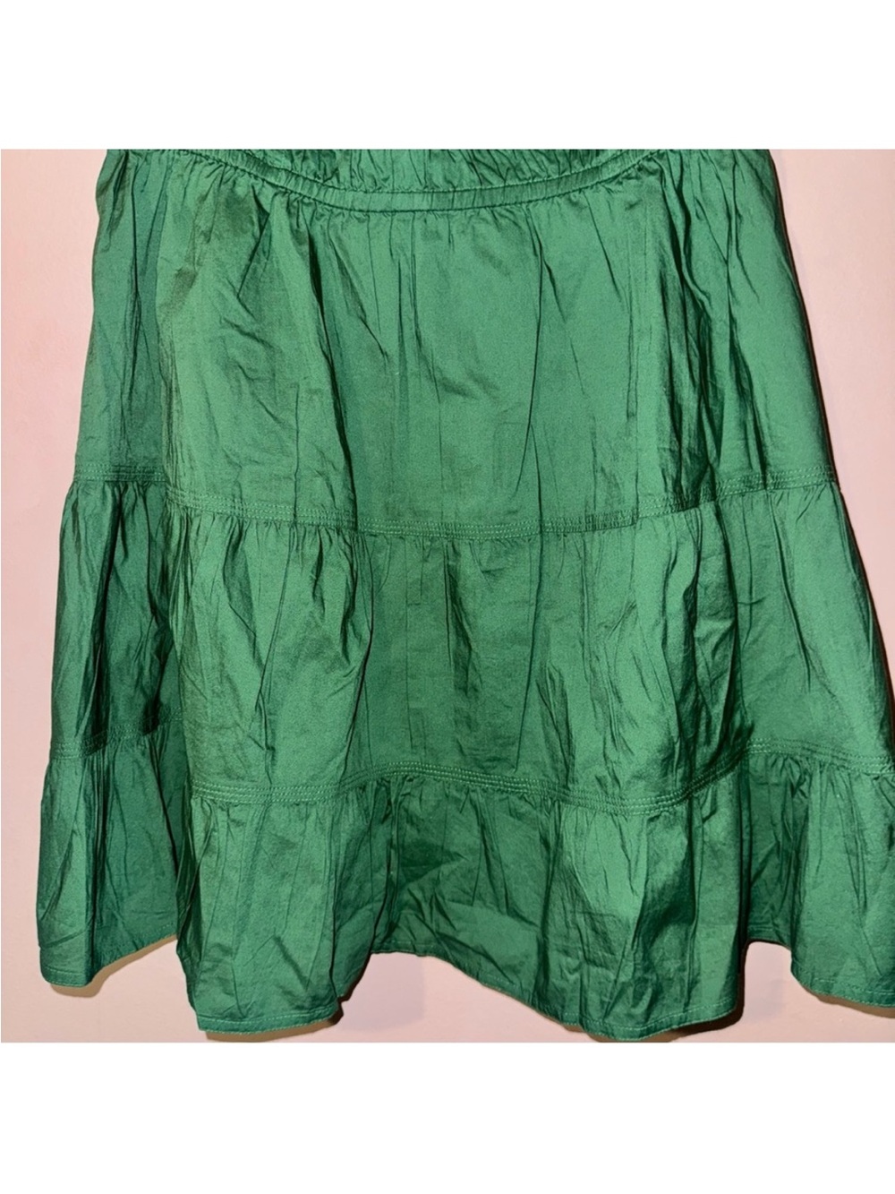 Aritzia Sunday Best Nori Green Martine Poplin Short-sleeve Dress Size XL NWT! - Picture 6 of 13